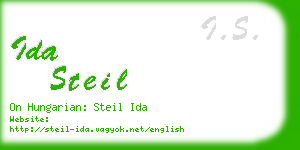 ida steil business card
